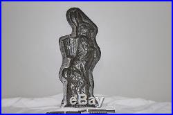 HUGE! Antique Vintage Chocolate Mold 27'' Rabbit with apron H. Walter no. 10500