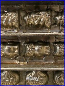 Halloween Candy Mold Vintage Antique Chocolate Large Pumpkins Owls Ghosts Tray