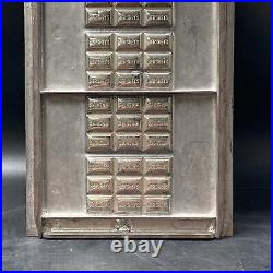 Huge Antique Hersheys Chocolate Bar Candy Mold 26.5x8.25 10 Bar Sheet