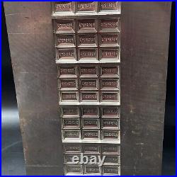 Huge Antique Hersheys Chocolate Bar Candy Mold 26.5x8.25 10 Bar Sheet