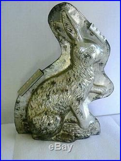 Huge Reiche 6202 Antique 12 Sitting Rabbit Bunny Basket Chocolate Mold