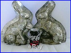 Huge Reiche 6202 Antique 12 Sitting Rabbit Bunny Basket Chocolate Mold