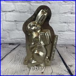 J. G. Laurosch Chocolate Bunny Rabbit Mold Made In Schwäbisch Gmünd 3054 Antique