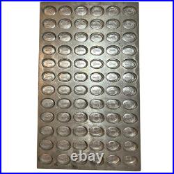 JS KRUMS Chocolate Candy Mold Oval Grand Concourse Bronx NY Chocolatier 9.5x15.5