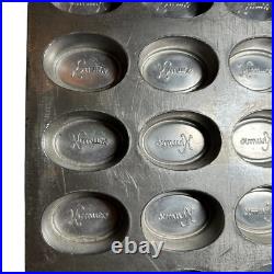 JS KRUMS Chocolate Candy Mold Oval Grand Concourse Bronx NY Chocolatier 9.5x15.5