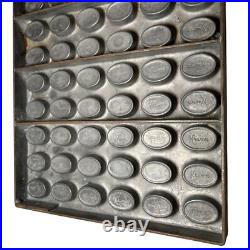 JS KRUMS Chocolate Candy Mold Oval Grand Concourse Bronx NY Chocolatier 9.5x15.5