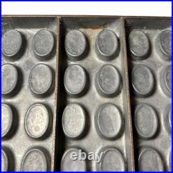 JS KRUMS Chocolate Candy Mold Oval Grand Concourse Bronx NY Chocolatier 9.5x15.5