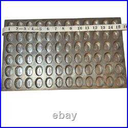 JS KRUMS Chocolate Candy Mold Oval Grand Concourse Bronx NY Chocolatier 9.5x15.5