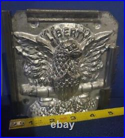 Jaburg Brothers Liberty Chocolate Mold Eagle #10 Antique Shield Flag America