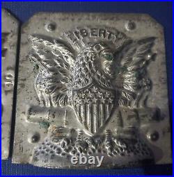 Jaburg Brothers Liberty Chocolate Mold Eagle #10 Antique Shield Flag America