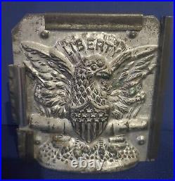 Jaburg Brothers Liberty Chocolate Mold Eagle #10 Antique Shield Flag America