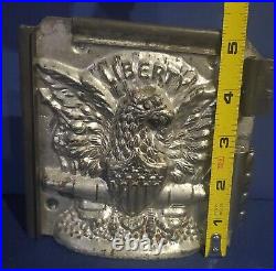 Jaburg Brothers Liberty Chocolate Mold Eagle #10 Antique Shield Flag America