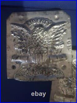 Jaburg Brothers Liberty Chocolate Mold Eagle #10 Antique Shield Flag America