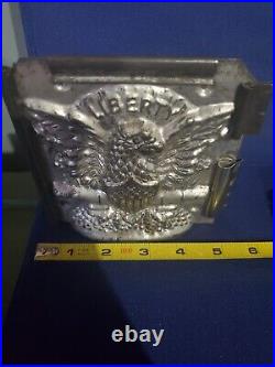 Jaburg Brothers Liberty Chocolate Mold Eagle #10 Antique Shield Flag America