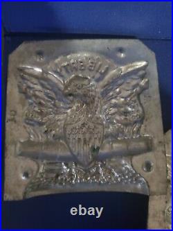 Jaburg Brothers Liberty Chocolate Mold Eagle #10 Antique Shield Flag America