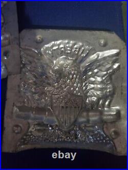 Jaburg Brothers Liberty Chocolate Mold Eagle #10 Antique Shield Flag America