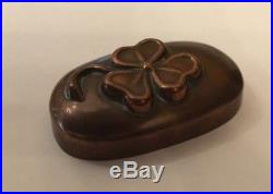 Jones Bros Vintage Antique Copper Chocolate Fondant Shamrock Clover Mini Mould 4