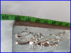 Large Antique Chocolate Mold 12 Rabbit Large Metal Sheet Heavy Easter Carrot