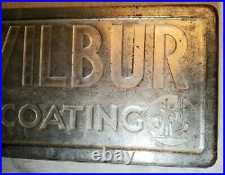 Large Antique Heavy Tin Plated Steel Wilbur Coating Industrial Chocolate Mold