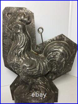 Large Antique ROOSTER Chocolate Mold Germany