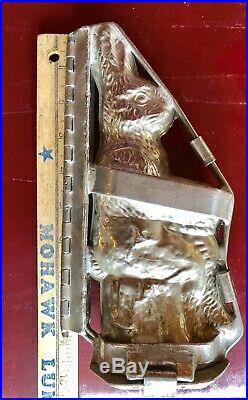 Large Antique Standing Bunny Chocolate Mold Anton Reich