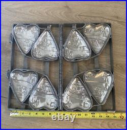 Large Metal Vintage/Antique Heart Shaped Candy Chocolate Mold Valentine's Day