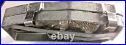Large Vntg Antique Commercial Hinged Cage Mold Standing Chocolate Easter Bunny