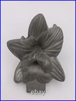 Lot 5 Pewter Flower Ice Cream Chocolate Molds Calla Daffodil Daisy Orchid Rose