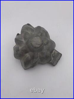 Lot 5 Pewter Flower Ice Cream Chocolate Molds Calla Daffodil Daisy Orchid Rose