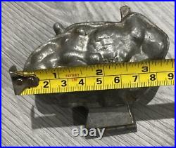 Lot Of 4 Antique Hinged Pewter Ice Cream or Chocolate Mold