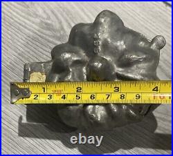 Lot Of 4 Antique Hinged Pewter Ice Cream or Chocolate Mold