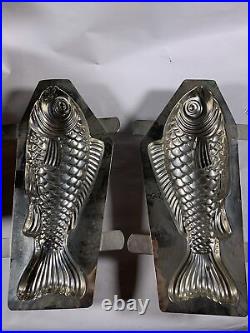 Lot Of Antique Vintage Fish/lobster, Etc Chocolate Molds. All In Mint Condition