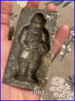 Lot of 2 antique metal chocolate Molds