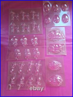 Lot of 42 Vintage Easter Candy Molds Various Sizes Chocolate Molds