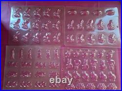 Lot of 42 Vintage Easter Candy Molds Various Sizes Chocolate Molds