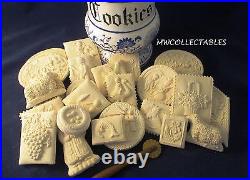 METAL & WOOD Springerle Butter Cookie Paper Cast Stamp Press Mold PETITE MOLD