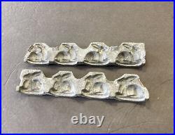 MILLS 77 Cast Iron 4 Rabbits Easter Bunny Chocolate Hard Clear Candy Mold Mould
