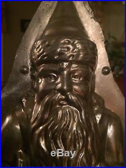 Massive 43 cm Antique Heris Santa Chocolate Mold St. Nicholas Father Christmas