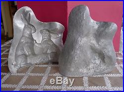 Metal Love Rabbits mold for chocolate, candy, chalkware and more Antique Easter
