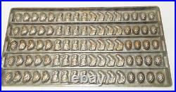 Metal Union Antique Chocolate Mold / Candy Mold Form Rabbit Chick & Egg Easter