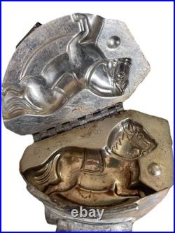 Mold Chocolate Horse Antique Metal 3D 4.5