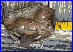 Mold Chocolate Horse Antique Metal 3D 4.5