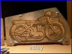 Motorcycle Chocolate Mold Molds Mould Vintage Antique Old Moto