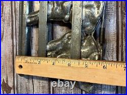 Old Metal Cage Style German Antique Hinged Locking Rabbit Candy Chocolate Mold