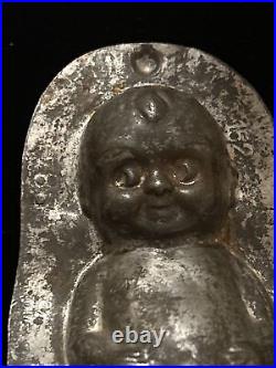 Old Tin Chocolate Mold. Kewpie Baby. FREE SHIPPING. Old! Sweet! Antique