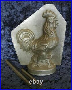 Old antique vintage Chocolate Mold shape figure Easter Rooster Sommet france