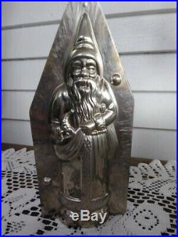 Original Antique Metal Chocolate Mold Santa withPuppet, Bag and Switches