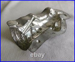 Pair of Antique Metal Easter Rabbits Chocolate Molds