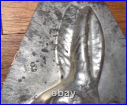 RARE ANTIQUE 18 BUNNY RABBIT w BASKET #19 LARGE 8000 CHOCOLATE MOLD