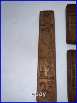 RARE ANTIQUE GERMAN Wooden Springerle Butter Cookie Mold PRINT FOLK ART